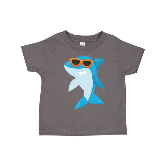 Inktastic Cute Shark, Cool Shark, Shark with Sunglasses Boys or Girls Toddler T-Shirt