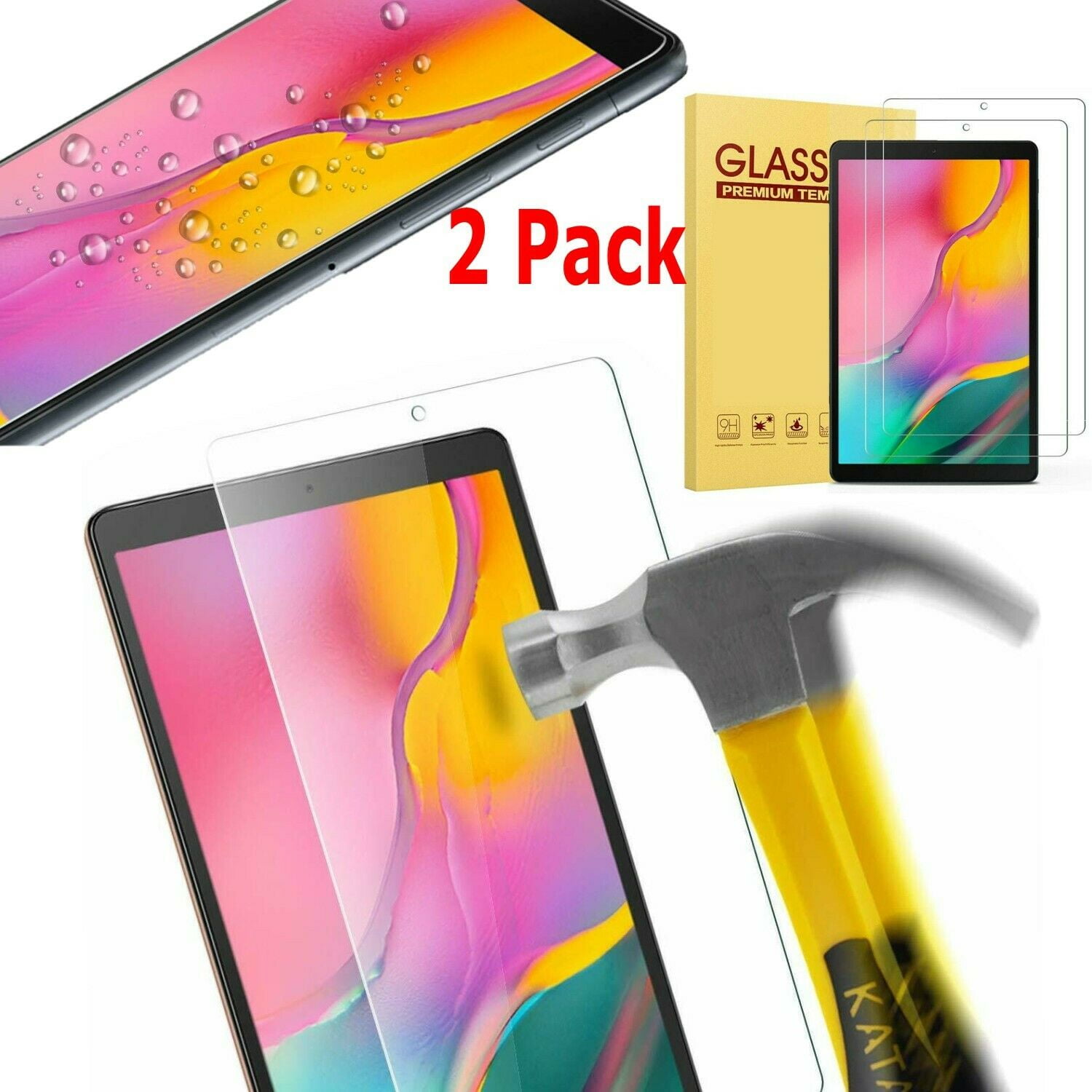 [2 Pack] Screen Protector for Galaxy Tab A 10.1 2019 SMT510/SMT515