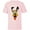 Soft Pink, variant on Disney Pluto Christmas Pudding Holiday Headband - Short Sleeve T-Shirt for Kids - Customized-Athletic Heather
