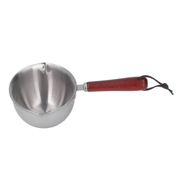 Mini casserole en acier inoxydable 304 avec 2 becs verseurs pour chauffer le lait et faire fondre le beurre - 200 ml