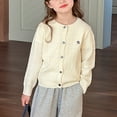thumbnail image 6 of WOYY Toddler Girls Casual Cardigan Sweater Casual Knit Long Sleeve Coat, Sizes 2-14, 6 of 8