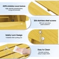 thumbnail image 3 of KINGYES Folding Adirondack Ottoman Set of 2, HDPE Outdoor Foot Rest, Plastic Adirondack Footstool for Adirondack Chairs, Yellow, 3 of 8