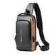 thumbnail image 1 of Mochila con bandolera con contraseña, bolsa de pecho multifuncional antirrobo para ciclismo para motocicleta, hombre, gris y negro YUNYI BRAND  Deportes, 1 of 8