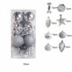 thumbnail image 1 of Decoraciones Del Árbol de Navidad Juego de Ornamentos de Bola de Plástico Azul, 6x6x6cm 20Pcs con Cuerdas Colgantes Perlas para la Fiesta de Vacaciones Del Hogar Ornamentos Del Árbol de Navidad, 1 of 6