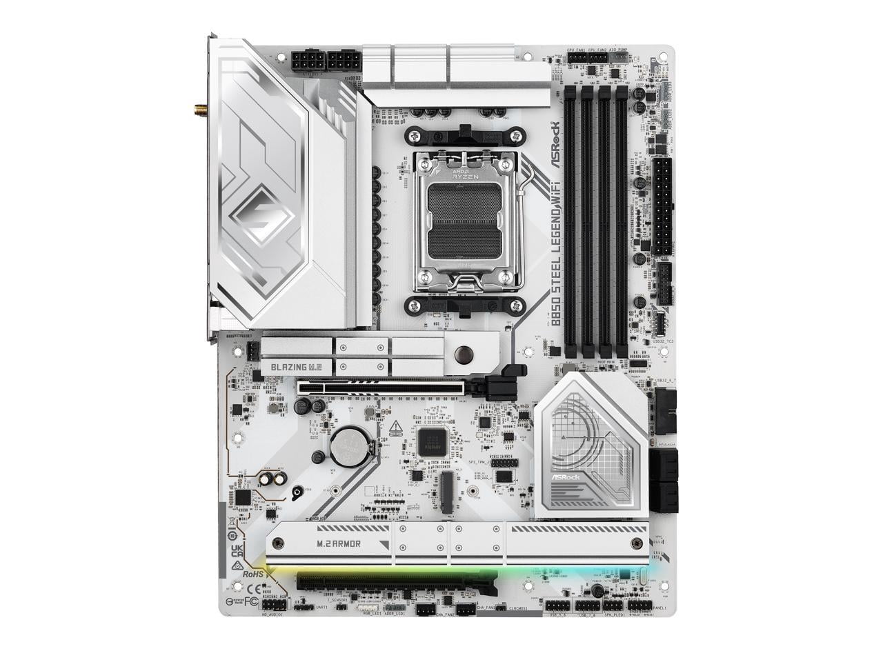ASRock B850 STEEL LEGEND WIFI AM5 AMD B850 SATA 6Gb/s ATX Motherboard
