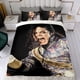 thumbnail image 4 of MICHAEL JACKSON Conjunto de sábanas temático, trío de piezas, cómodo y amigable con la piel, diseño único, regalo de decoración para el hogar para familiares, amigos y fans,135X200cm, 4 of 6