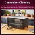 thumbnail image 3 of Elite Cuisine ETO059 4-Slice 9.5 Qt Toaster Oven Broiler, 3 of 6