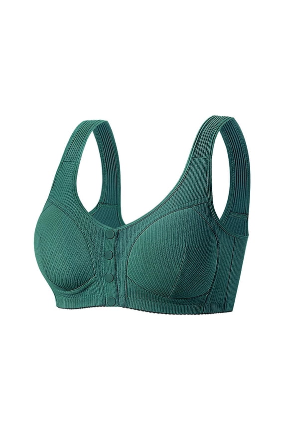 Daisy Bra for Seniors Front Snap Closure Bras Front Snaps Daisy Bras 2026 (58, Green)