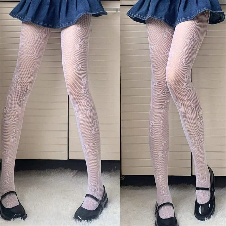 Sanrio Kitty Kawaii Stockings Anime Sanrioes Girl Japanese Style Cartoon Jk  Sock Thin Student Slim All Match Sexy Pantyhose Gift