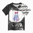 thumbnail image 4 of TOWED22 Toddler Girl Halloween Shirt Spooky T-Shirt Kids Pumpkin Ghost Short Sleeve Tee Top,Black,7-8 Y, 4 of 4