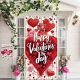 thumbnail image 6 of Valentine's Day Door Cover - Polyester 35x71in Red Reusable Hanging Curtain for Home Party Decor, 6 of 6