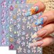 thumbnail image 1 of Adhesivos para uñas Quezadyl 5D con estampado floral de hibisco, 3 unidades, 1 of 7