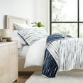 thumbnail image 6 of Lightweight Reversible Quilt Sets in Navy Horizon Patterned Coverlet for King/Cal King Size Beds by Comfort Canopy, 6 of 18