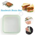 thumbnail image 2 of PENGXIANG Sandwich Toast Case Sandwich Containers Leak-Proof Reusable Silicone Lunch Box Storage Bag For School Office, 2 of 6