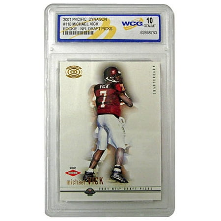 2001 NFL Pacific Dynagon Michael Vick Graded Gem-Mint 10 Card