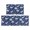 Dinosaur and Leaf Navy Blue Pattern, variant on Dinosaur and Leaf Black Pattern Anti Fatigue Kitchen Rugs Set Of 2, Non Slip Washable Decorative Floor Mats for Kitchen Sink Laundry, 17"x30" and 17"x47"