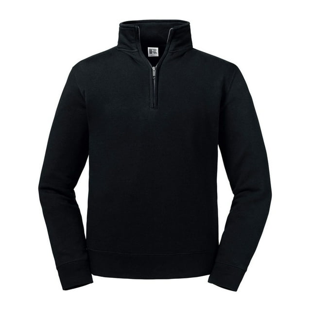 Russell Mens Authentic Zip Neck Sweatshirt