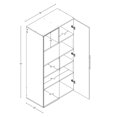 thumbnail image 4 of Prepac HangUps 36" Large Storage Cabinet, 4 of 8
