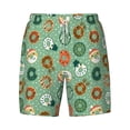 thumbnail image 4 of Lsque Mens Swim Trunks Christmas Donuts Pattern - Bathing Suit Compression Liner - Beach Swim Shorts Swimwear - (S-3XL) - Stretch Quick Dry -Medium, 4 of 9