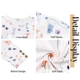 thumbnail image 6 of Fantaslook Womens Tops 3/4 Sleeve with Buttons Dressy Casual Blouses Summer Shirts Beach Vacation Trendy Clothes, 6 of 9
