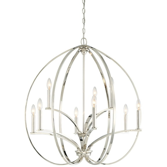 Minka Lavery - Tilbury - Chandelier 9 Light Polished Nickel in Transitional