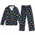 thumbnail image 2 of Beverly Hills Polo Club Boys Pajama Set Lightweight Button Down Long Sleeve Pajamas and Pajama Pants, 2 of 7