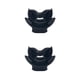 thumbnail image 1 of Naiovety Regulador de esnórquel Boquilla de mordida Buceo Deporte universal Natación Snorkel Pesca Aliento Accesorios para negro Negro 2Conjunto, 1 of 6