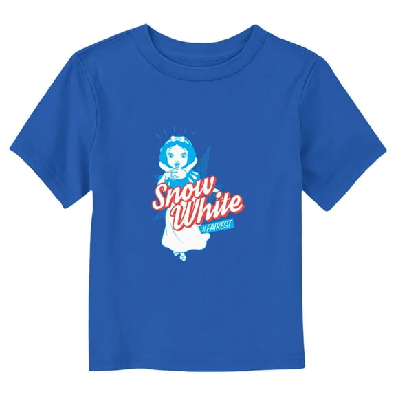 Toddler's Snow White and the Seven Dwarfs Fearless Character Graphic Tee Royal Blue 4T