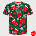 thumbnail image 4 of Camiseta con estampado de Feliz Navidad en 3D para hombre, camisetas informales de manga corta, camisetas gráficas de Navidad Unisex, ropa para hombre, Tops, nueva moda, 4 of 5