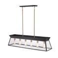 thumbnail image 5 of AC11854BK-Artcraft Lighting-Lucian - 6 Light Island-10 Inches Tall and 10 Inches Wide-Black/Brushed Brass Finish, 5 of 7