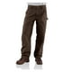 thumbnail image 2 of Pantalones Carhartt, holgados, rectos, de pato lavado, de doble frente, marrones, 2 of 2