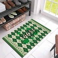 40*60cm St. Patrick's Day Door Mat Green Front Door Mat With Rubber