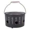 thumbnail image 1 of Estufa de barbacoa de aluminio y acero inoxidable multifuncional con asa portátil, estufa de carbón para alimentos para preparar té y acampar, 1 of 14