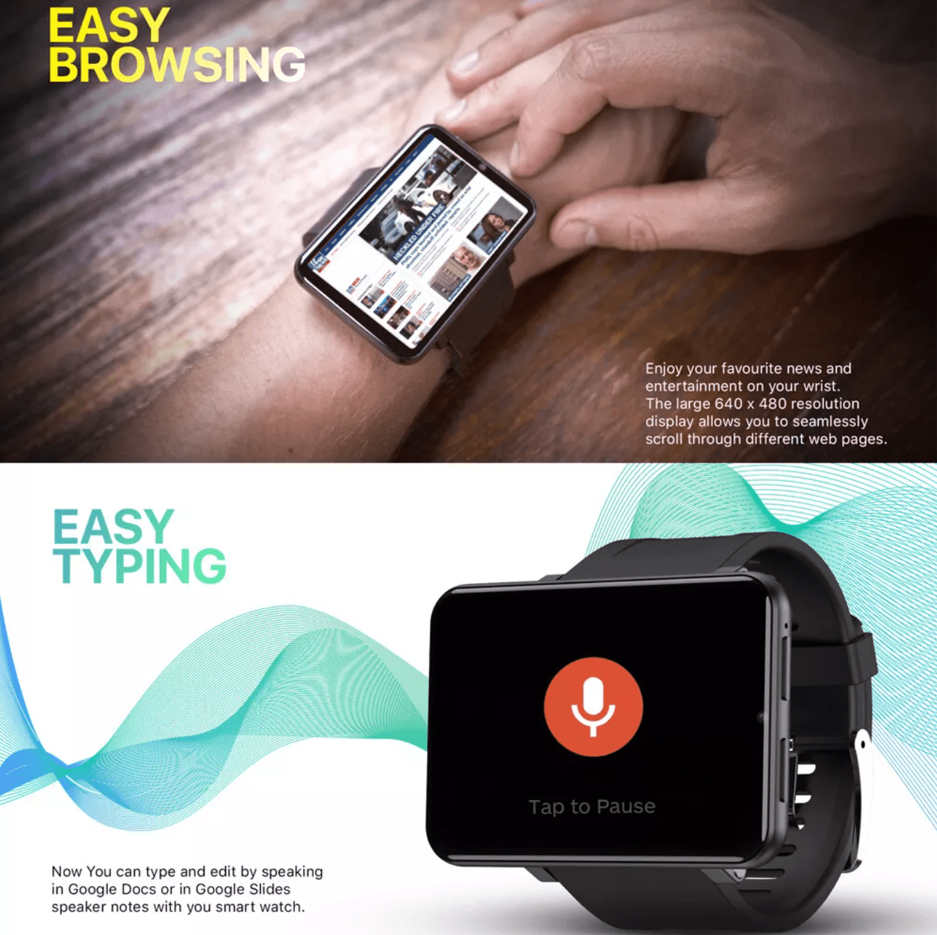 4G Smart Watch 2.86 Inch Screen 1GB+16GB Android 7.1 Support SIM GPS WiFi 2700mAh Large Screen Watch