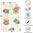 thumbnail image 3 of Kitchen Towels Cute Owls Pattern Cleaning Towel Absorbent Hand Towels Tea Towels for Home Restaurant Dish Clean 28" x 18", 4PCS, 3 of 7