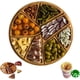 thumbnail image 1 of Bandeja de Servir de Madera, Plato para Alimentos con Secciones Removibles, Organizador de Aperitivos con 8 Compartimentos, 25 x 25 x 3 cm, para Aperitivos, Salsas, Carnes, Quesos y Fiestas, 1 of 8