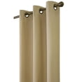 thumbnail image 3 of Commonwealth Weathermate 84" Grommet Curtain Panel in Khaki (Set of 2), 3 of 3