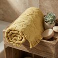thumbnail image 7 of REGALWOVEN Jacquard Pattern Boho Decorative Hand Towels, Cotton Turkish Absorbent Soft Hand Towel for Bathroom, Kitchen, Hotel, Spa Yellow 1-Piece, 7 of 7