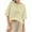 Beige, variant on Women's Linen T-shirt Round Neck Half-Sleeve Top with Buttons Cotton Linen Summer Casual Breathable Loose Fit Fashion Tops