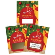 My Scratch Offs Christmas Santa Present Sack DIY Scratch-off Note Cards & Stickers, 20 Pack