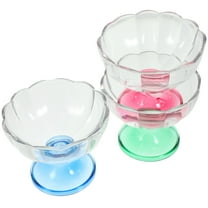 WHAMVOX 3pcs Ice Cream Bowl Footed Dessert Bowl Milk Cup Decorative Snack Cup Dessert Serving Bowl