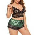 thumbnail image 2 of Women's Lace Cami Top with Shorts with Panties 2 Piece Set Sexy Lingerie Pajama Set, 2 of 2