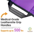 thumbnail image 6 of NurtureCare 3-Layer Comfort Positioning Bed Pad with Handles, Nylon, Waterproof, 48" x 40", Purple, 6 of 10