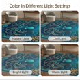 thumbnail image 7 of ODIKA Animals Deep Underwater Nautical Coral Border Tentacle Navy Octopus Refined Non-Slip Chair-Friendly for Dining Room, Large Office, Lounge, 7 of 7