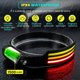 thumbnail image 3 of Linterna frontal LED 1000LM Sensor de movimiento de silicona Linterna frontal IPX4 impermeable COB Linterna frontal 1500mAh 260 ° Carga USB Linterna frontal 10 modos de iluminación Reutilizable para a, 3 of 9
