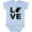AE-Light Blue, variant on Love West Virginia Boys or Girls Baby Bodysuit