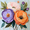 Bright Flowers, variant on Yayeee Kitchen Curtains Set of 2 Light Filtering 57"x24" Over Sink Window Panels, Large Colorful Flowers Pattern