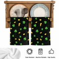 thumbnail image 5 of St. Patrick's Day Kitchen Towels Set of 2, Green Shamrock Gold Coin Minimalist Black Absorbent Dish Towels for Kitchen, Microfiber Hand Towel, Quick Drying Tea Towel for Cleaning Dishcloths, 5 of 7