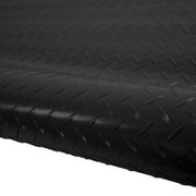 FlooringInc Standard Grade 4ftx6ft Diamond Pattern Nitro Garage Flooring Roll Out Protecting Mats, Midnight Black