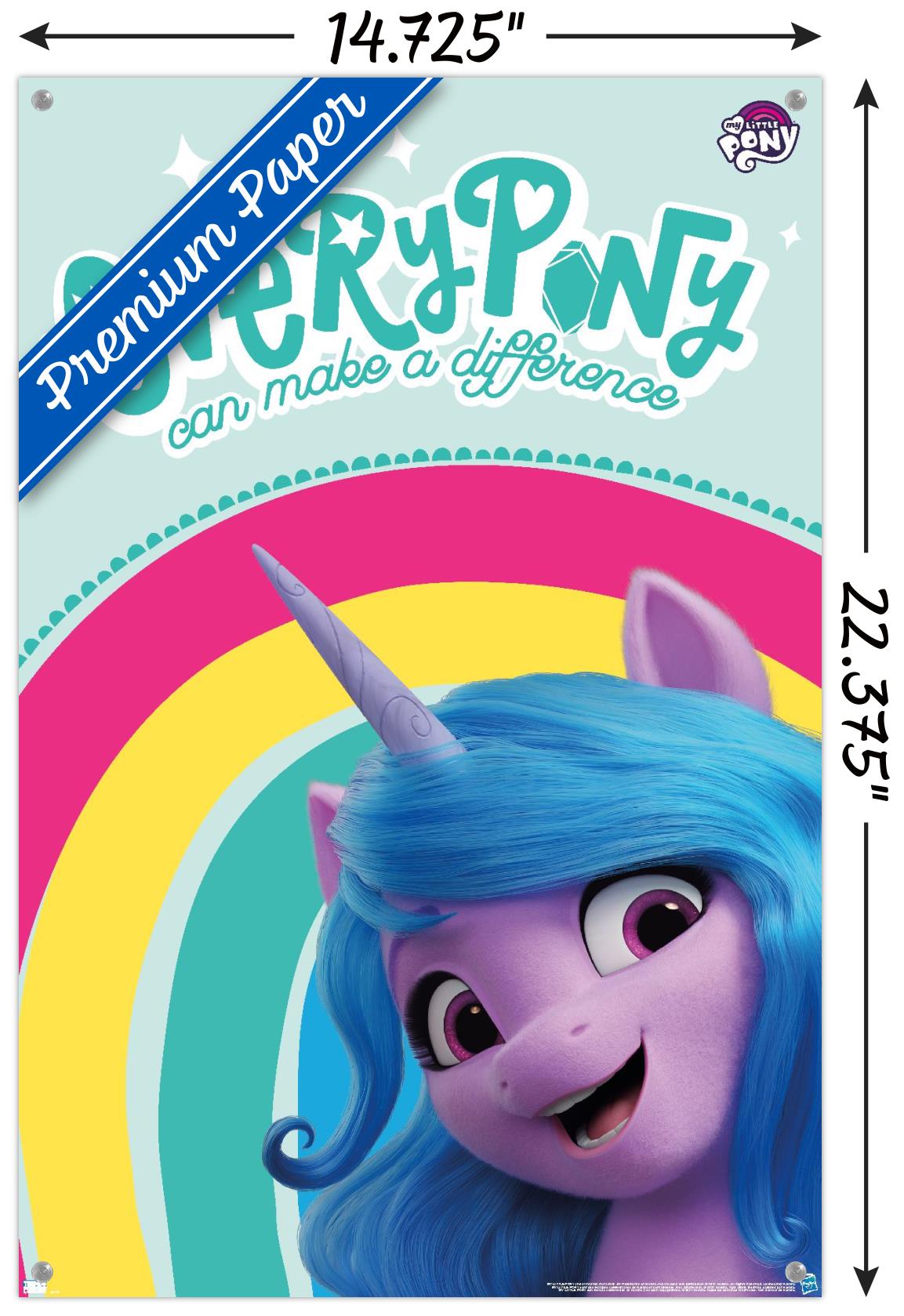 My Little Pony 2 - Make A Difference Wall Poster with Pushpins, 14.725" x 22.375"